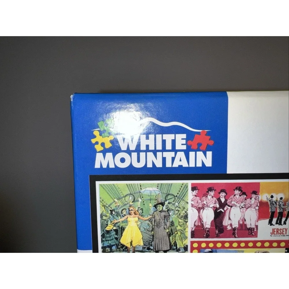 Broadway The Musicals Collage 1000 Piece Jigsaw Puzzle White Mountain NEW Sealed
